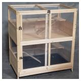 Pawhut wood hamster cage