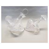 Pair of crystal decanters
