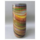 Murano style hand blown glass vase