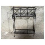 2 tier iron plant stand