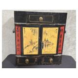 Japanese hand painted cabinet