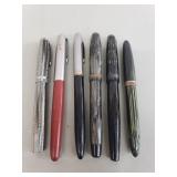 Vintage fountain pens, one Sheaffer