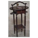 H.T. Cushman Mfg. Co. mahogany smoke stand