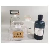 4 large display cologne bottles