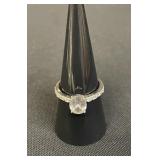 Sterling silver cubic zirconia ring