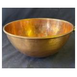 Vintage copper mixing bowl