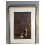 Pencil signed Pushman lithograph "Gift to the S