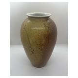 Signed stoneware vase
