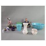 GMB pottery, Belleek porcelain vases, Asian