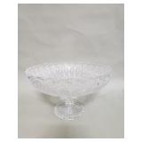 Vintage cut crystal compote
