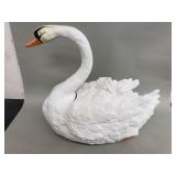 Vintage Italian ceramic swan soup tureen