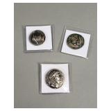 3 ancient coin replicas