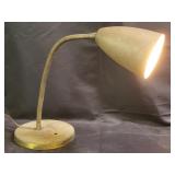 Mid-century modern goose neck metal table lamp