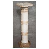 Vintage 2-piece Italian alabaster pedestal