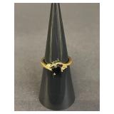 Vintage gold electric plated ring