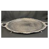 Vintage large Baroque by Wallace silver plate