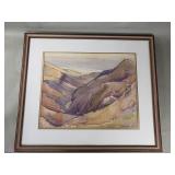 Vintage Friedrich Kocher watercolor painting on