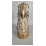 Vintage brass eagle head