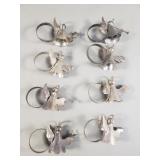 Silver plate angel napkin rings