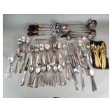 Group of vintage silverplated flatware and