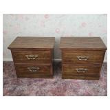 OFFSITE Vintage wood nightstands matching 631c