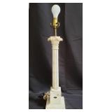 Vintage Italian marble table lamp