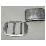 Vintage sterling silver belt buckles