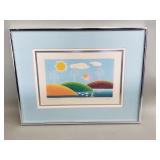Vintage signed Misha "Lucky One" etching