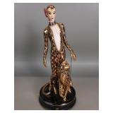Franklin Mint House of Erte "Leopard" porcelain