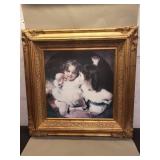 Gilt frame print on canvas