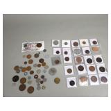 Antique and vintage foreign coins including