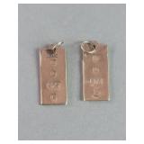 9k gold pendants