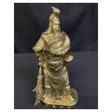 Vintage Chinese brass figurine of Guan Gong