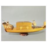Vintage Italian marquetry gondola music jewelry