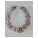Sterling silver and marcasite bracelet