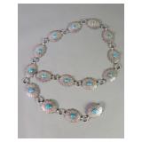 Signed Manygoats sterling silver and turquoise