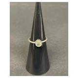 Sterling silver cubic zirconia ring