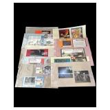 18 sheets of First Day Issue stamps