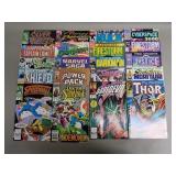 20 vintage Marvel and DC comics