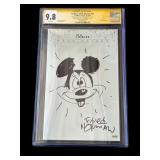 Floyd Norman signed Disney sketch comic book