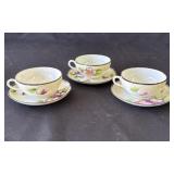 Lot of Nippon ceramic cups & saucers