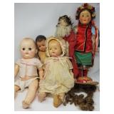 Group of vintage dolls, baby dolls