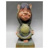 Vintage Norwegian Wood Carving by Henning