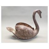 Vintage silver plate (Germany) swan planter