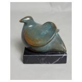 Signed Cristina Puell minimalist style bronze