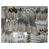 Group of mismatch/assorted silver plate flatware