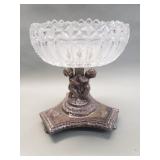 Hollywood Regency cherub compote bowl