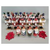 Collection of miniature wooden nutcrackers