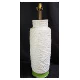 Mid-century ceramic crackle table lamp