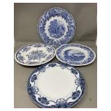 Group of vintage white & porcelain plates
